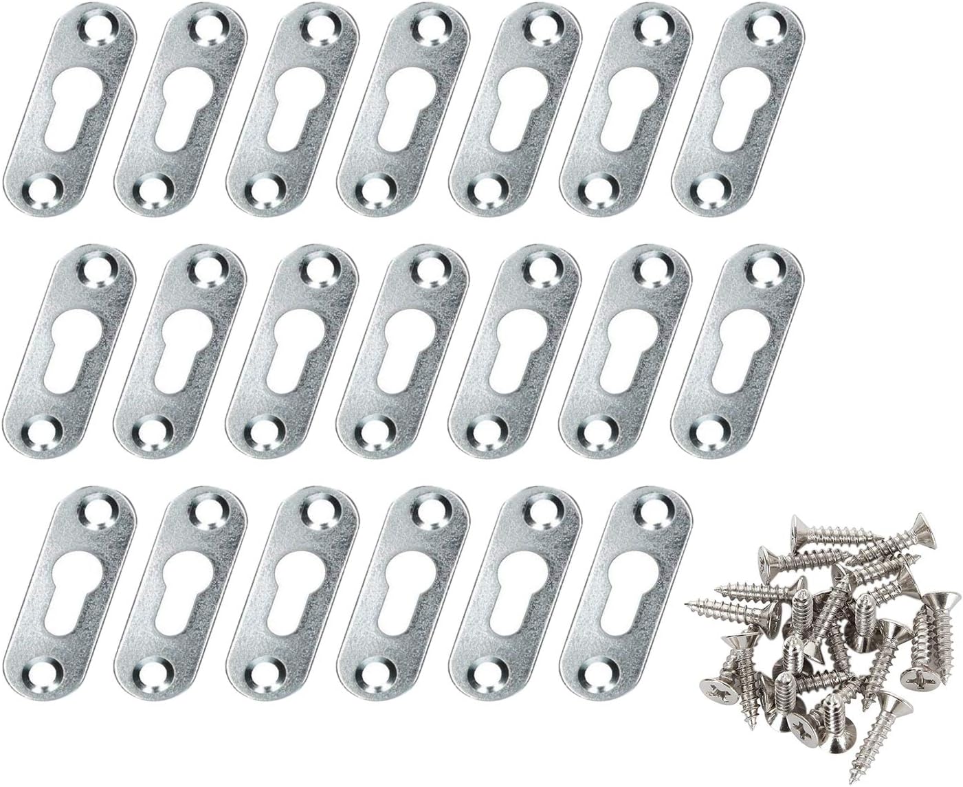 40 Pièces Cintres De Trou De Serrure En Métal,Fixation