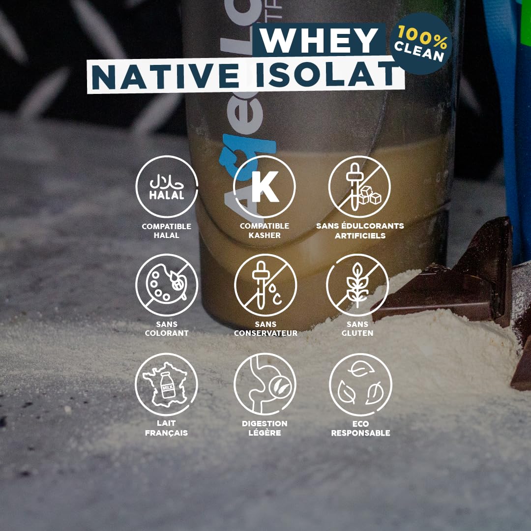 Whey Native concentrée - Vanille - 810 g - Efficacité maximale - Fabriquée en France - AqeeLab Nutrition : la marque Française & écoresponsable