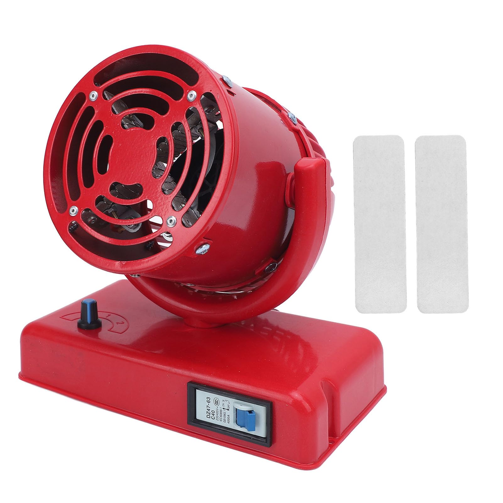 ViaGasaFamido Riscaldatore Elettrico Portatile DC24V 300W, Riscaldatore Elettrico Portatile in Acciaio Inossidabile per Cantiere e Serra con Controllo Continuo della velocità, Riscaldamento Fino a