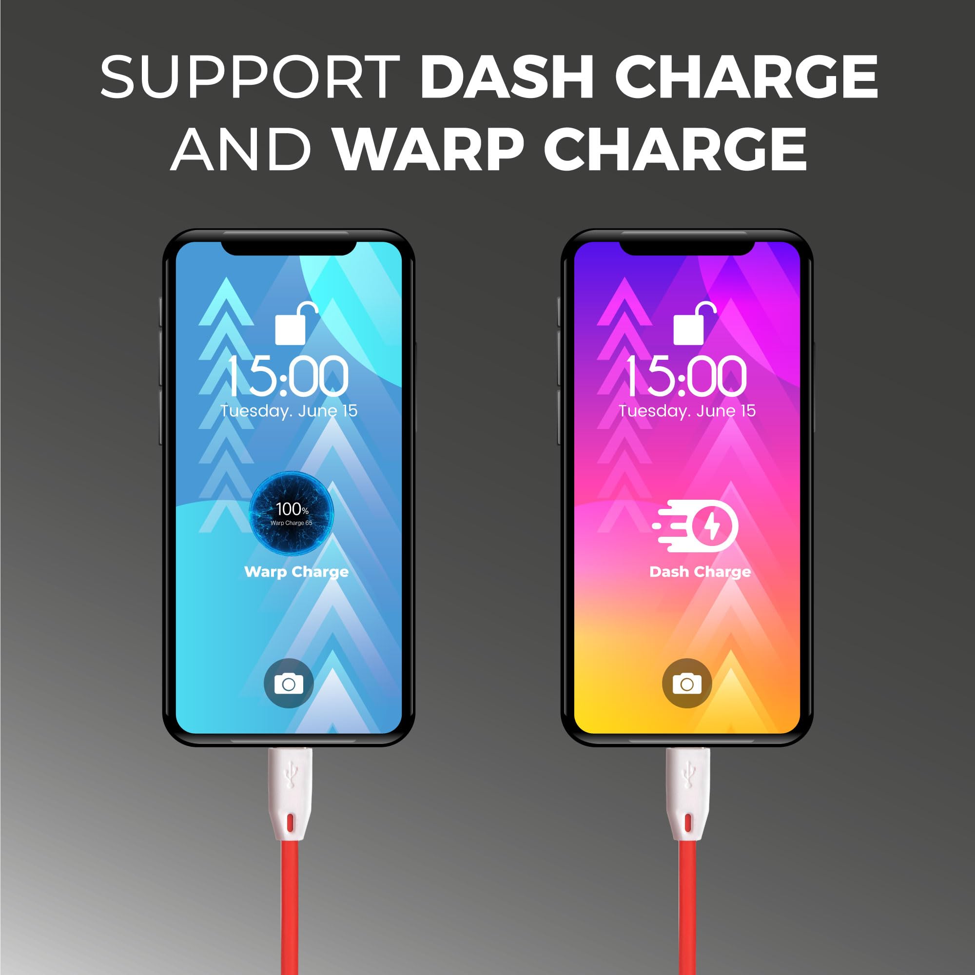 Kratos 65W Fast Charger Adapter & USB-A to Type C Cable Combo, Compatible with OnePlus, Realme, Xiaomi, Redmi, Oppo, Vivo & Other Smartphones, Type C Charger Supports Dash, Warp, Vooc,SuperVooc 3