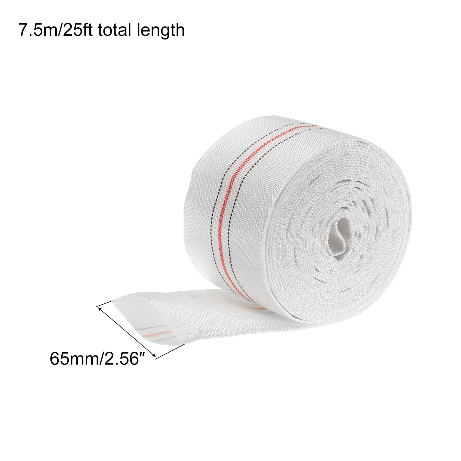 PATIKIL Tubo Flessibile Piatto Lavaggio Leggero 65mm ID 25ft 0.8MPa PVC | Tubo Flessibile di Scarico Piatto, Manichetta per Irrigazione, per Piscina Giardino