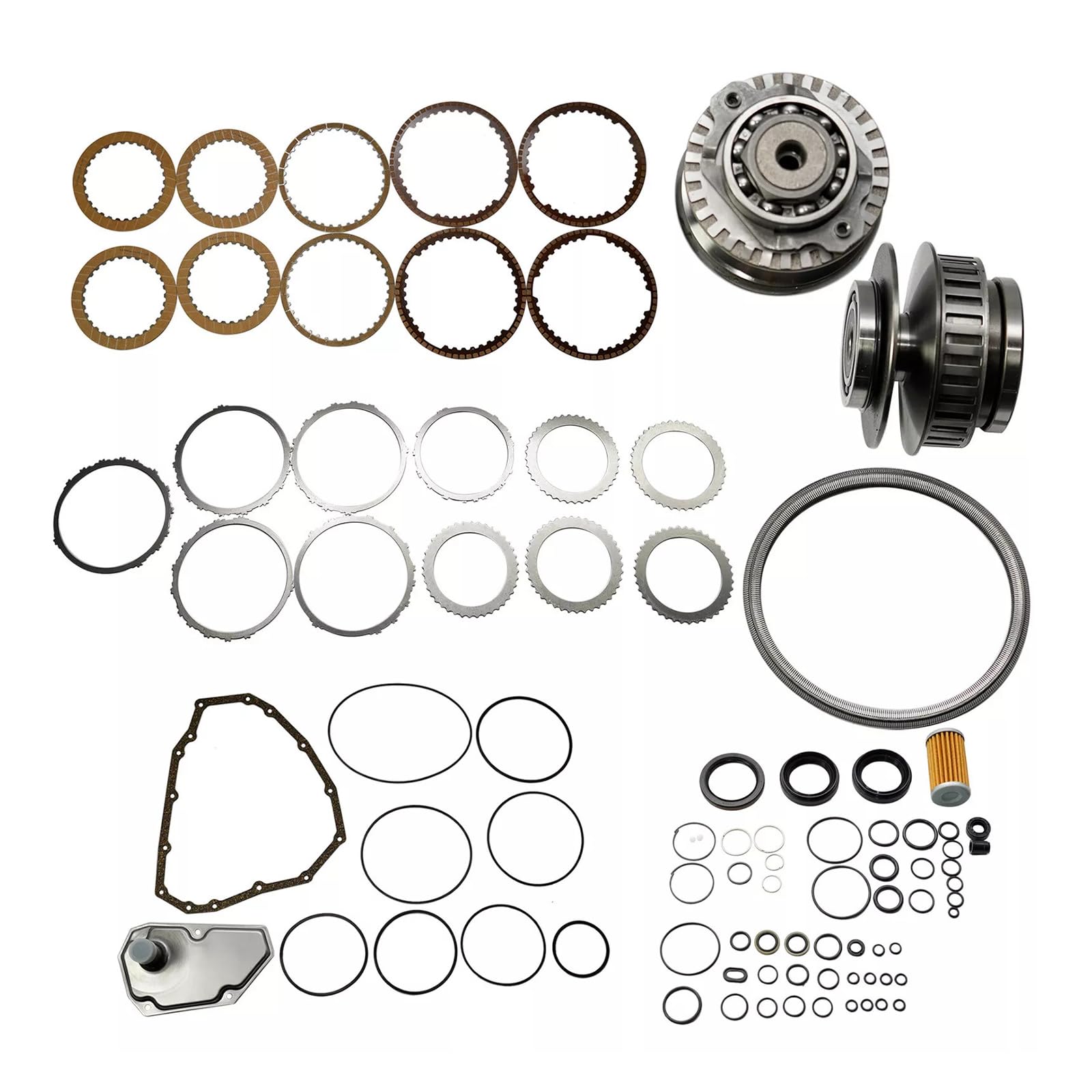 Kit Riparazione Trasmissione Master & Set Puleggia con Cinghia JF015E RE0F11A 29 Denti - Compatibile per Nissan Sylphy, per Tiida/Qashqai/Sentra/Pulsar, per Mitsubishi/Lancer, per Suzuki Swift