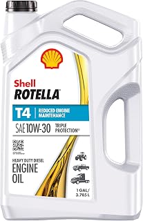 Rotella 550045144 T4 Triple Protection Motor Oil (10W-30 CJ-4), 1 Gallon
