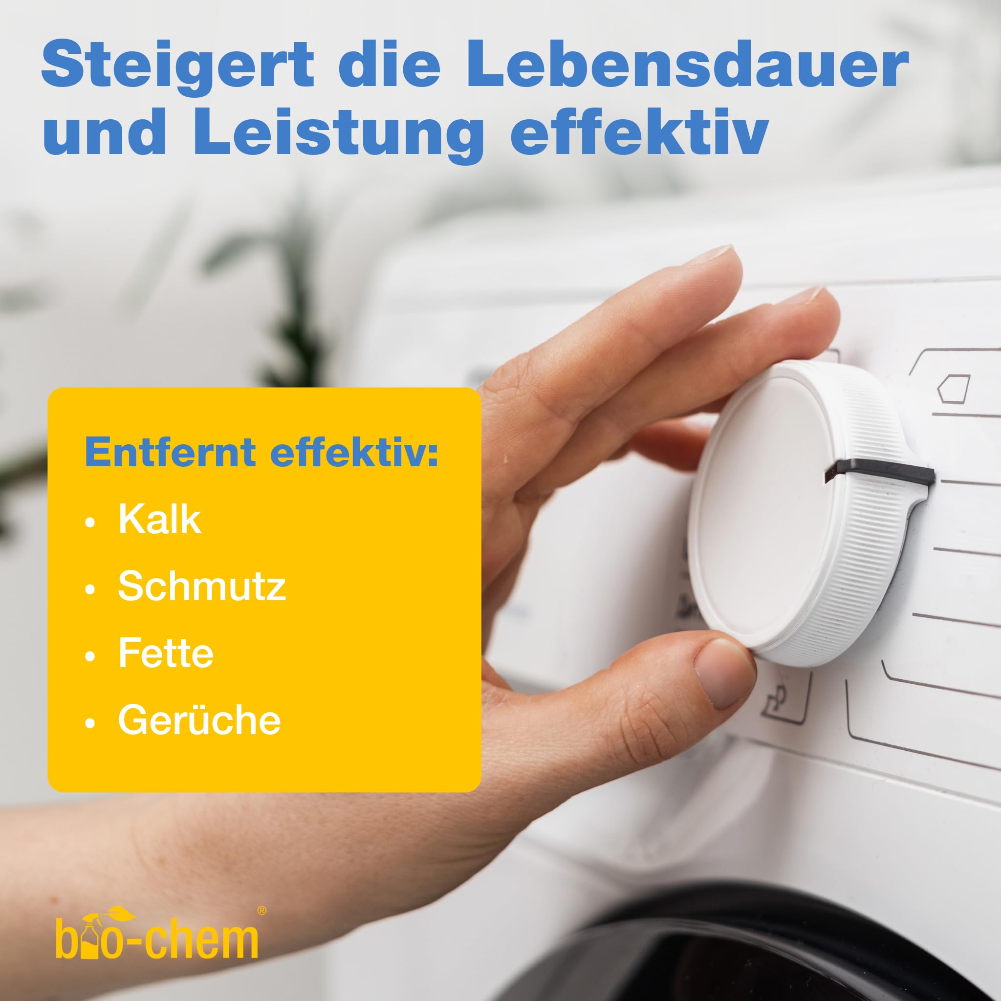 bio-chem ?rodek czyszcz?cy do pralki i zmywarki 1000 ml, neutralny zapach i delikatny, p?ynny ?rodek czyszcz?cy do wn?trz zmywarek i pralek, wyprodukowano w Niemczech