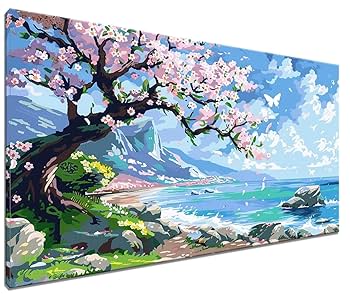 Amazon.co.jp: 風景 数字油絵 数字キット塗り絵 手塗り DIY