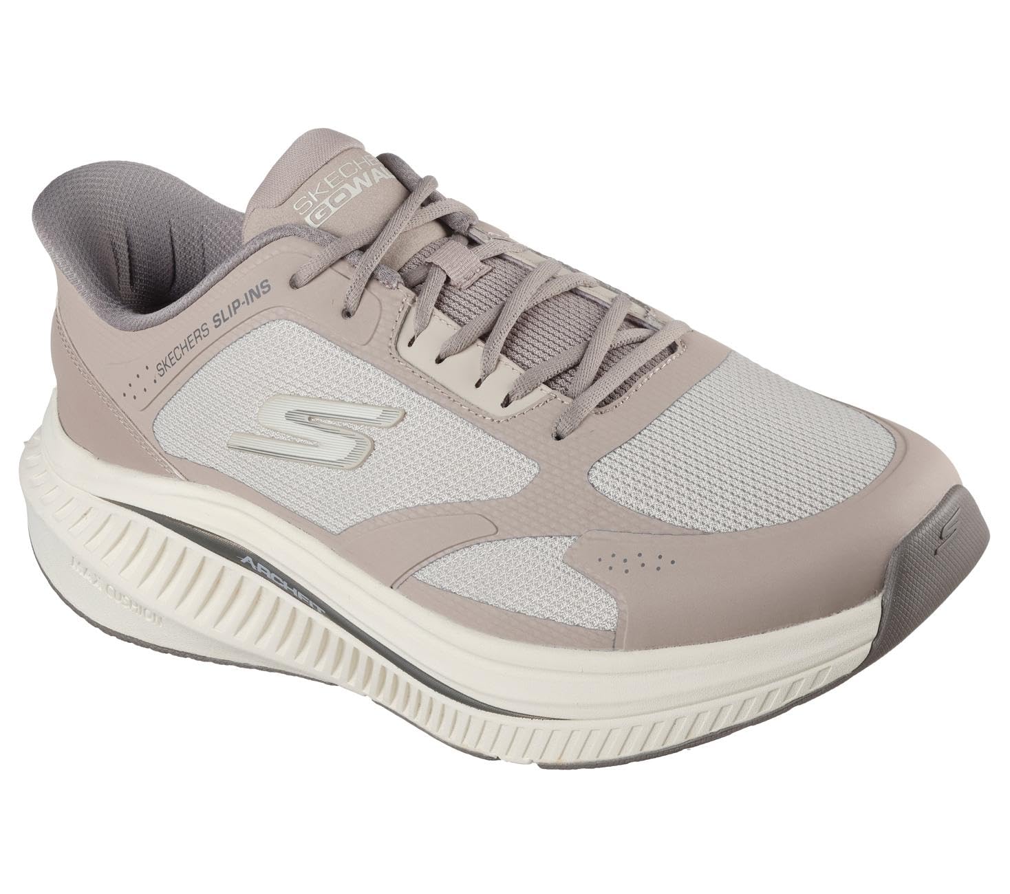 Skechers Men's Beige Sneakers, 8 Uk, Diabolique Sneaker