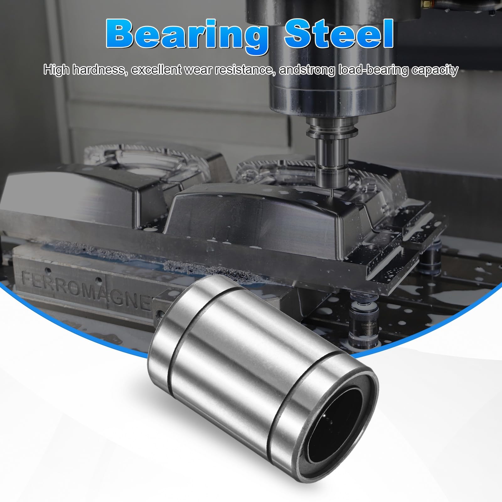 PATIKIL Cojinetes Lineales LM25UU ID 25mm OD 40mm Longitud 59mm 4 Pzas Casquillo Movimiento Lineal Sellado Doble Cara Con Goma Para CNC Grabado