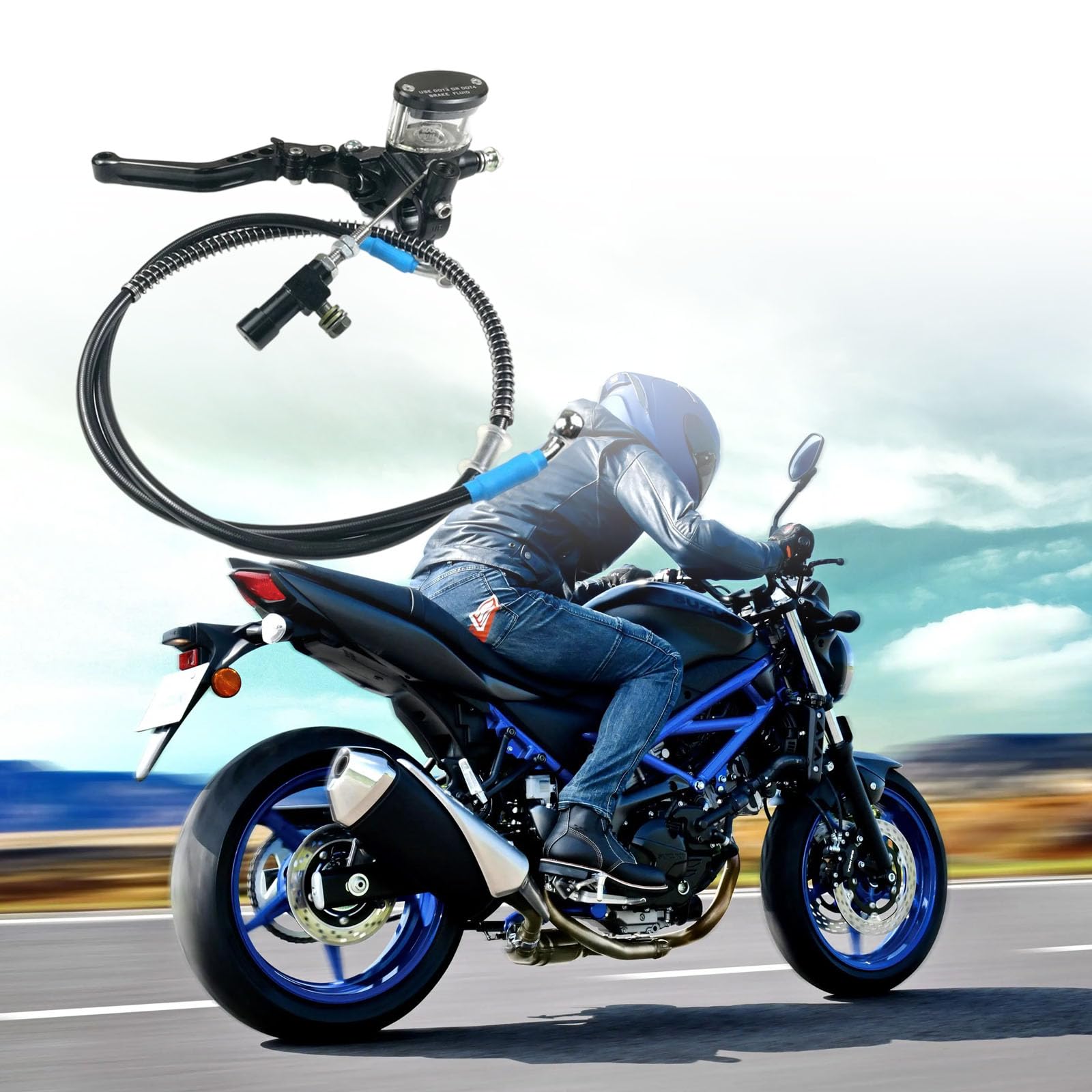 Accuracy Hydraulische Kupplungen Set mit verbesserter Haltbarkeit & Ermüdungsreduzierung Motorradkupplungssysteme für Motorräder