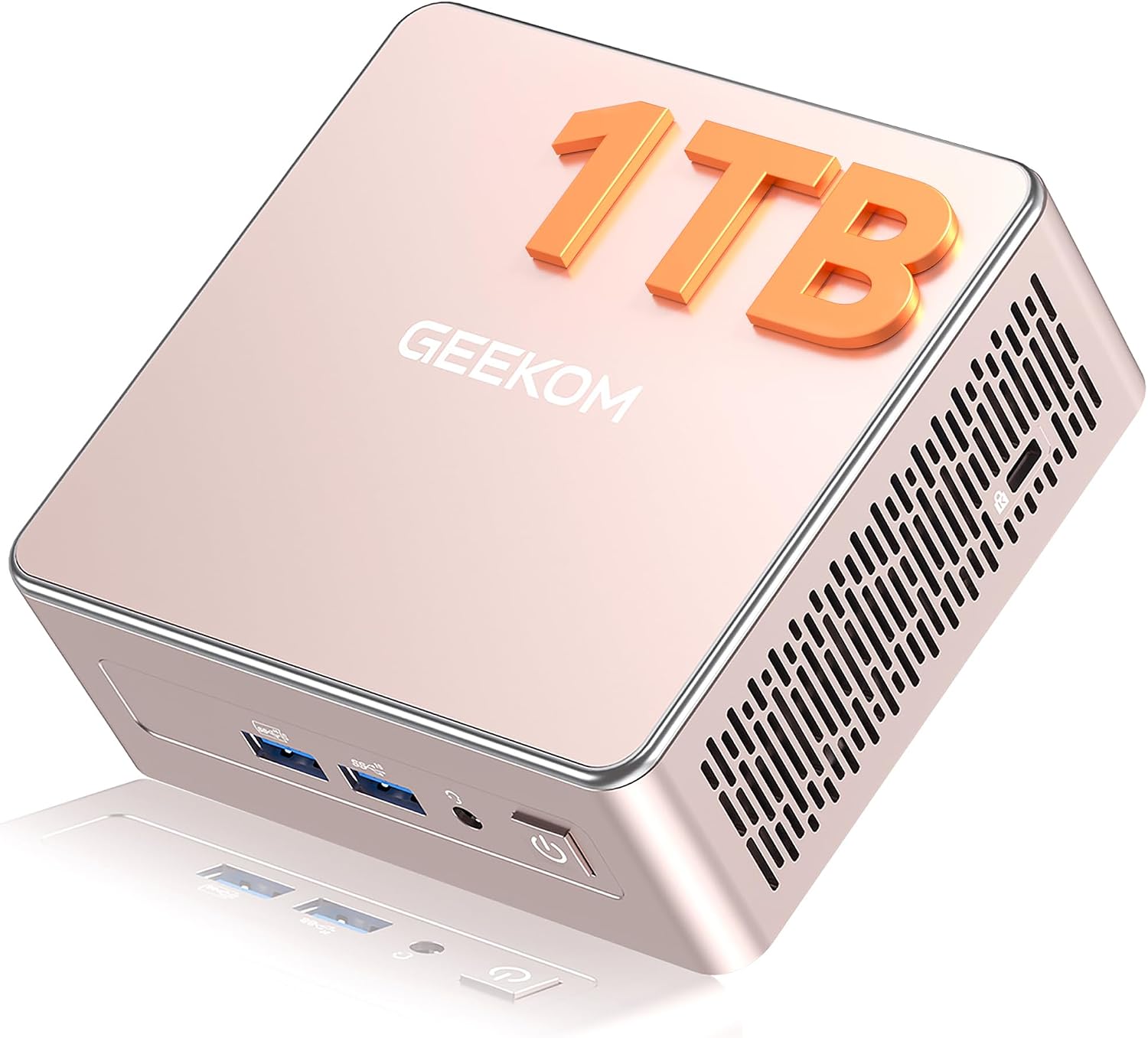 A5 Mini PC, AMD Ryzen 5 7430U, 16GB Upgradable RAM, 1TB SSD | Business Agentic AI Desktop Computer, NVMe PCIe 4.0 SSD, 8K, SD Card Slot, 6 USB, 3-Year Coverage, Home Office Media Server