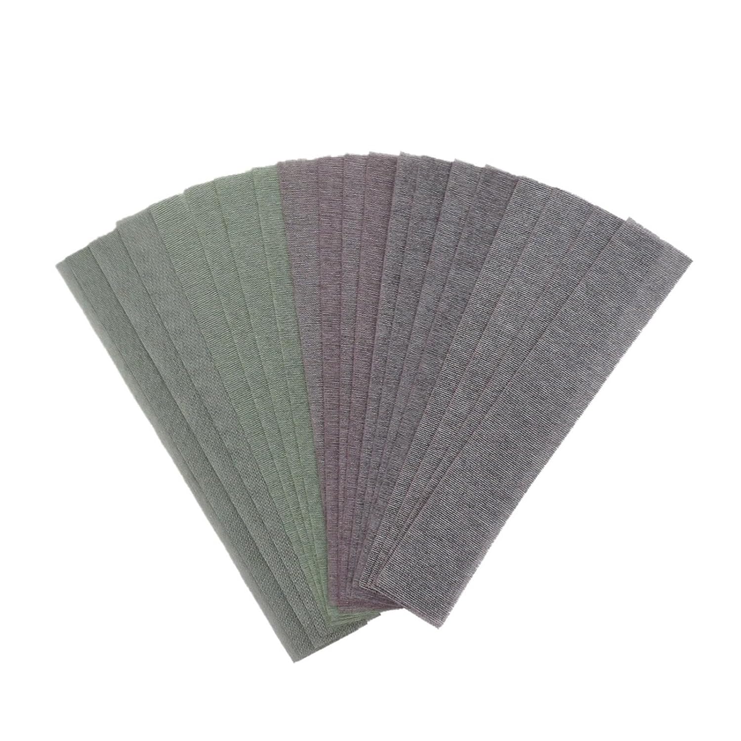 10Pcs Sheets 400 * 70mm Mesh Abrasive Free Sanding Discs Blocking Sandpaper Hook and Loop 80 to 320 Grit(120)