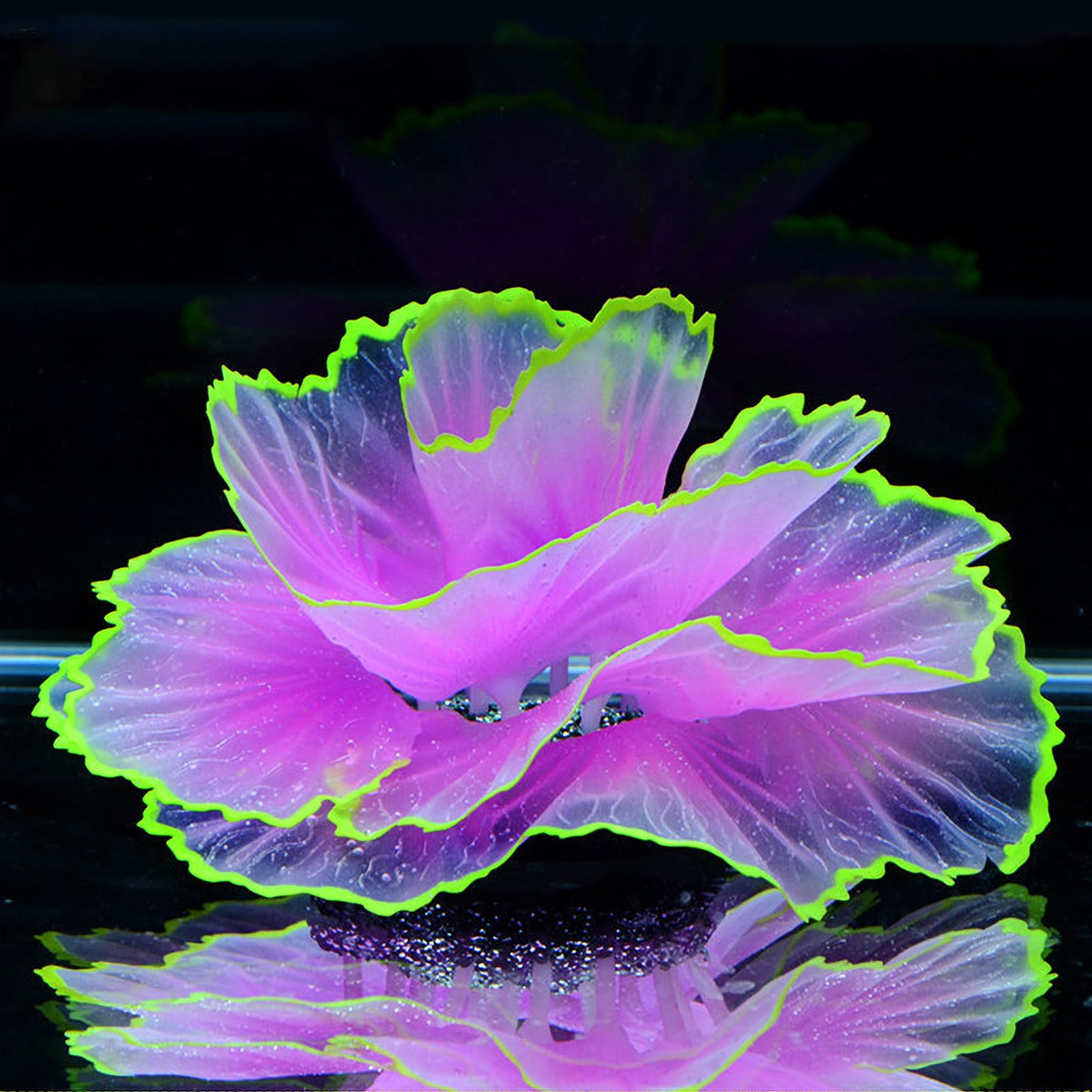 Besimple Adorno de Coral para Acuario, Efecto Brillante, decoración de Resina para pecera, decoración para Paisaje de Acuario