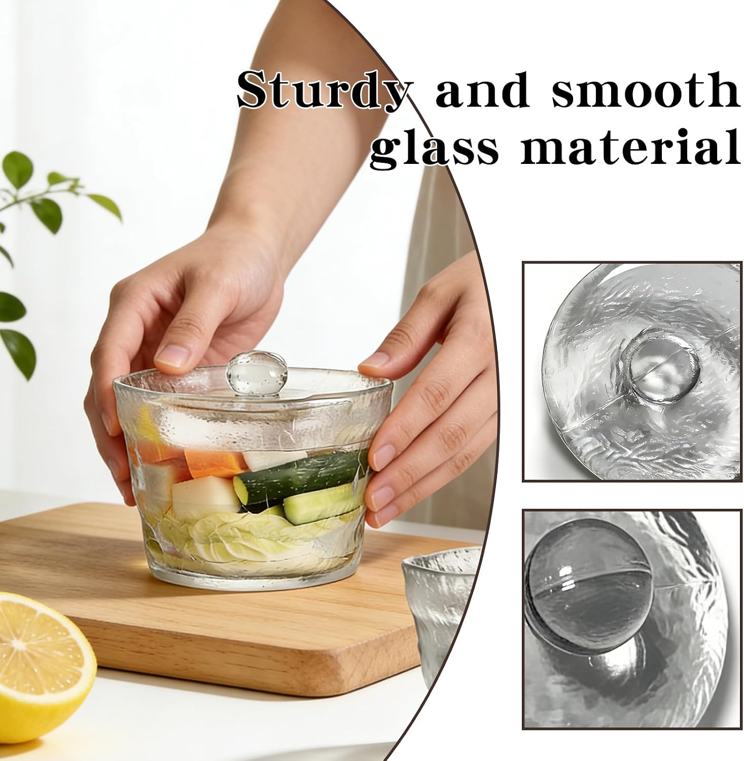 2-Pack Fermentation Weight, 3.78-Inch Glass Weights for Fermenting – Fit Wide Mouth Mason Jars, Reusable for Sauerkraut/Kimchi