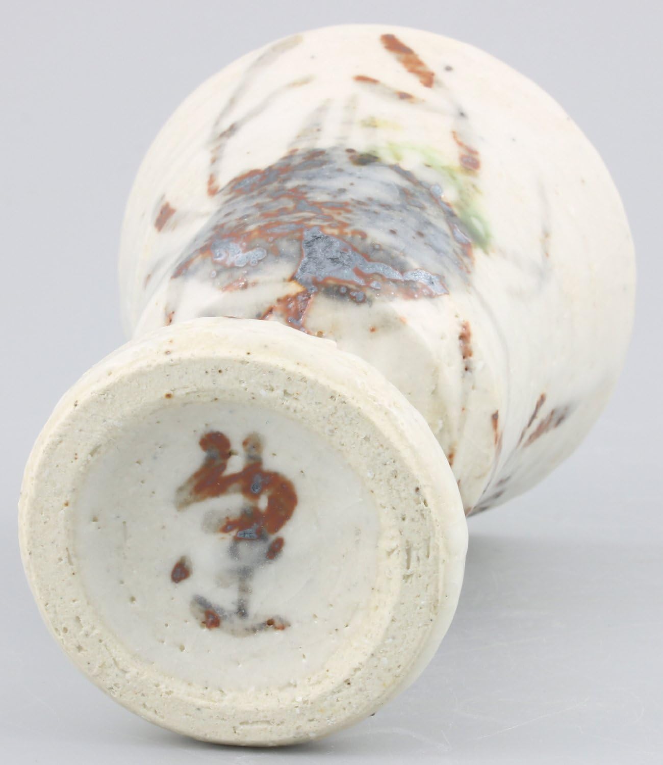 Mino Ware 043-0187 Ryuji Nakagaki High Stand Cup, Gui Cup, Cup, Ochoko, Shino Oribe Crab Picture, Crab Picture