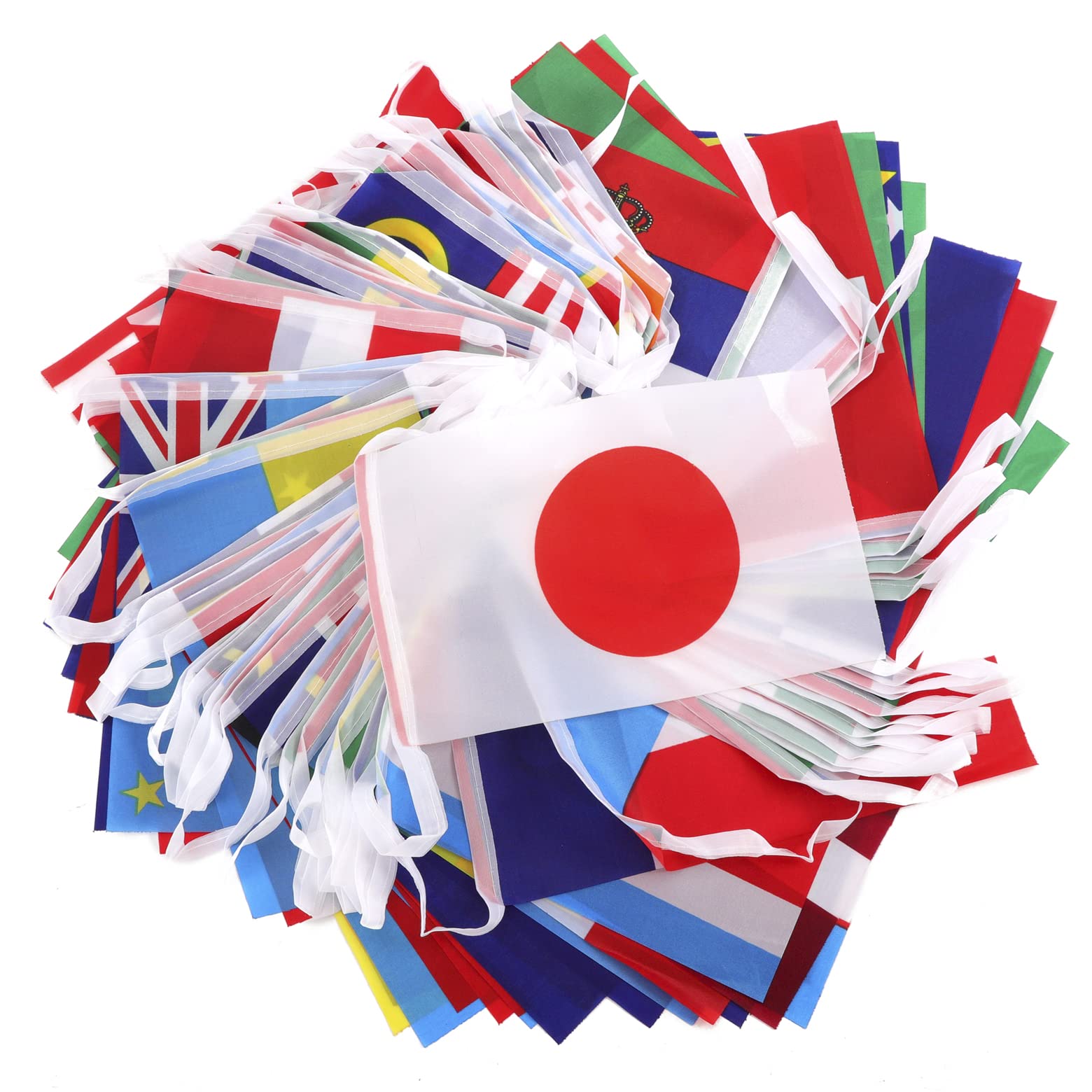 Amazon.co.jp: Difounmas 万国旗 世界 国旗 旗 100ヶ国 連旗 長さ25m