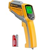 Etekcity Lasergrip 1030D Infrared Thermometer (Not for Human) Gun Dual Laser Non-Contact Temperature Filtering-58℉ to 1022℉ (-50℃ to 550℃), 8.9 x 2.2 x 5.3, Yellow & Gray
