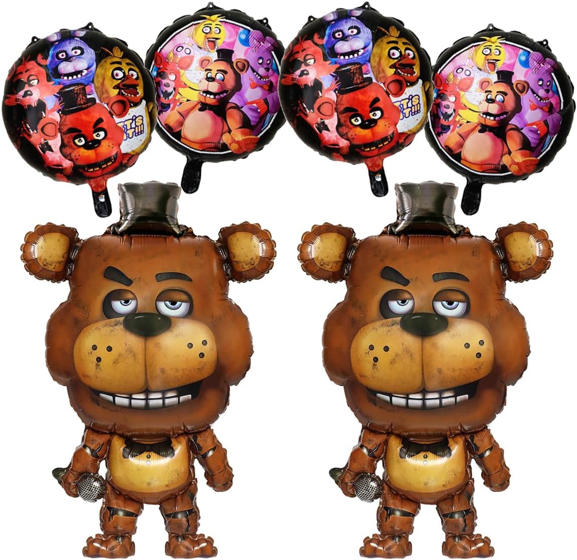 6 PCS Foil Balloon for Five Nights at Freddy's Birthday Party Decorations