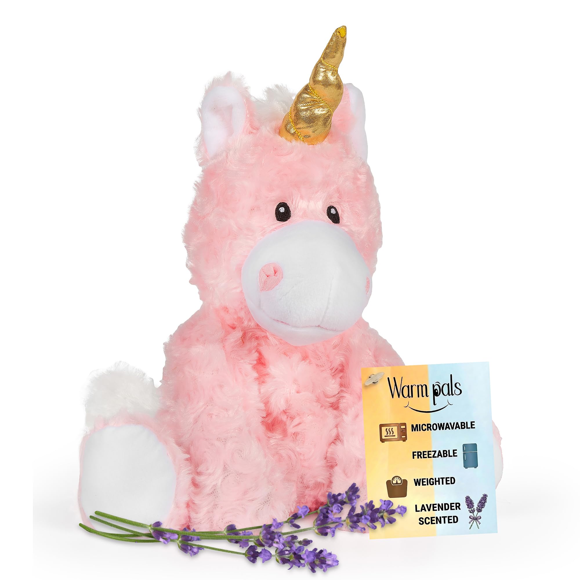 Amazon.com: Princess Pink Unicorn - Microwavable & Weighted Plush