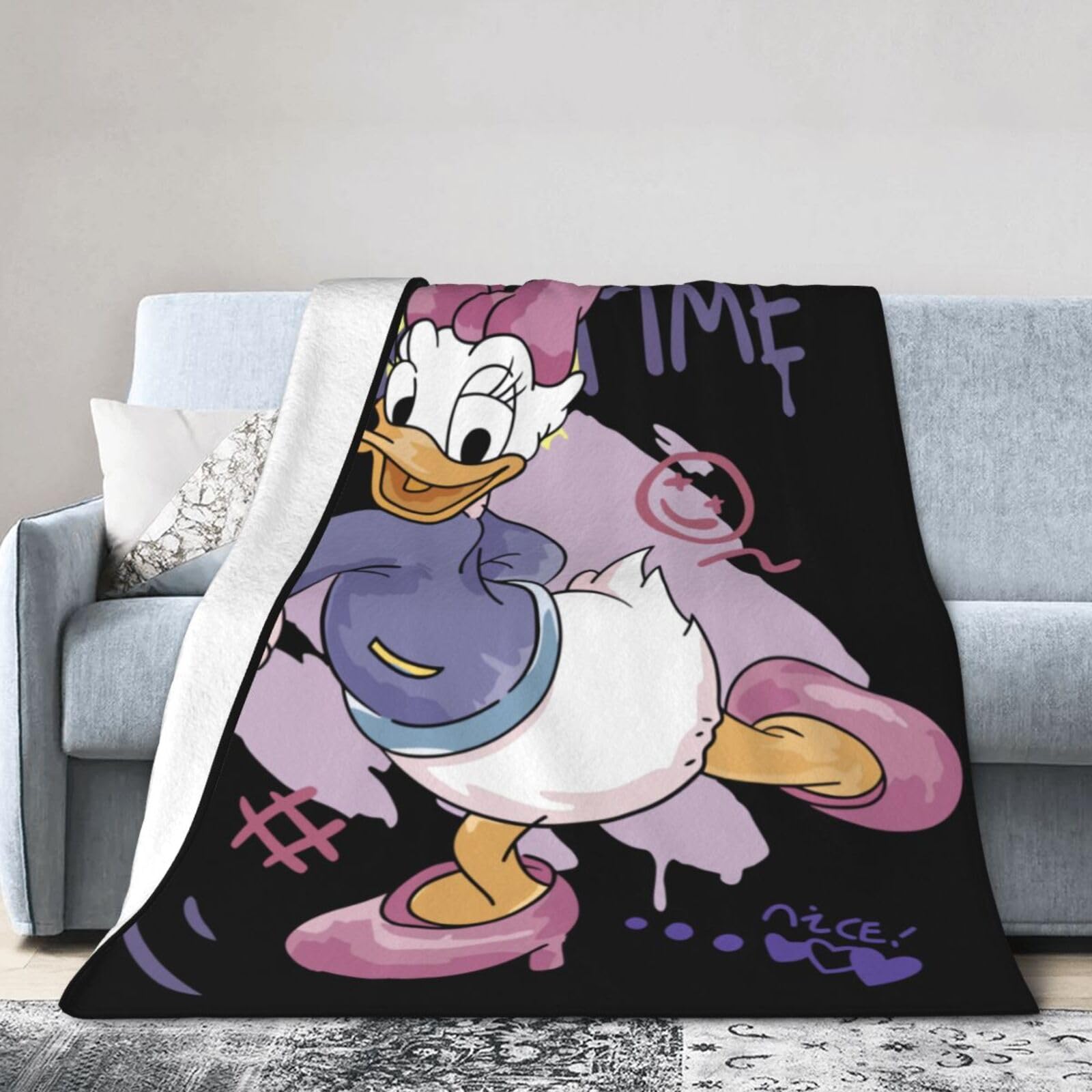 ディズニー　デイジー　ブランケット Amazon｜毛布 デイジーダック (2) アニメ ブランケット ひざ掛け