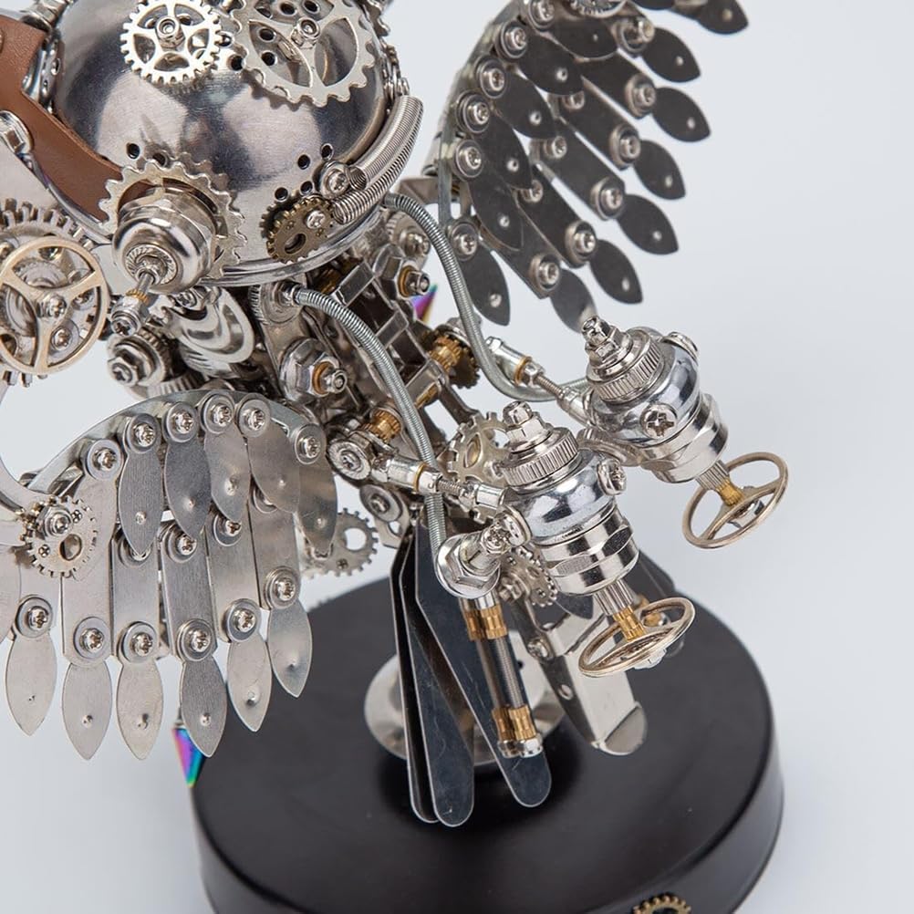 Genérico Kits de Rompecabezas de Metal 3D, Modelo de Búho Nocturno DIY de más de 700 Piezas, Regalos de Decoración de Navidad y Halloween para Adolescentes y Adultos