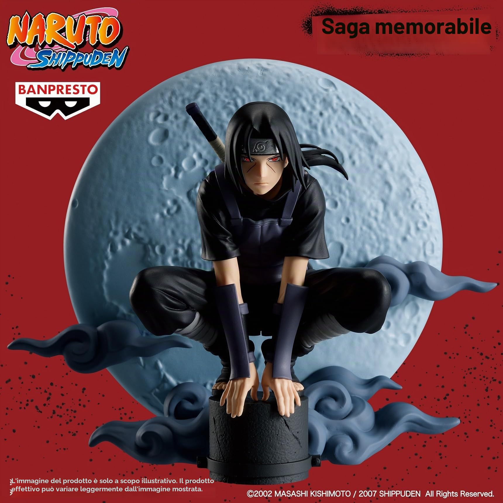 Banpresto Itachi Uchiha Naruto Shippuden, Personaggio d'azione memorabile Saga Special 13 cm, BP29614P Multicolore, Figura da collezione, ideale per i fan degli anime