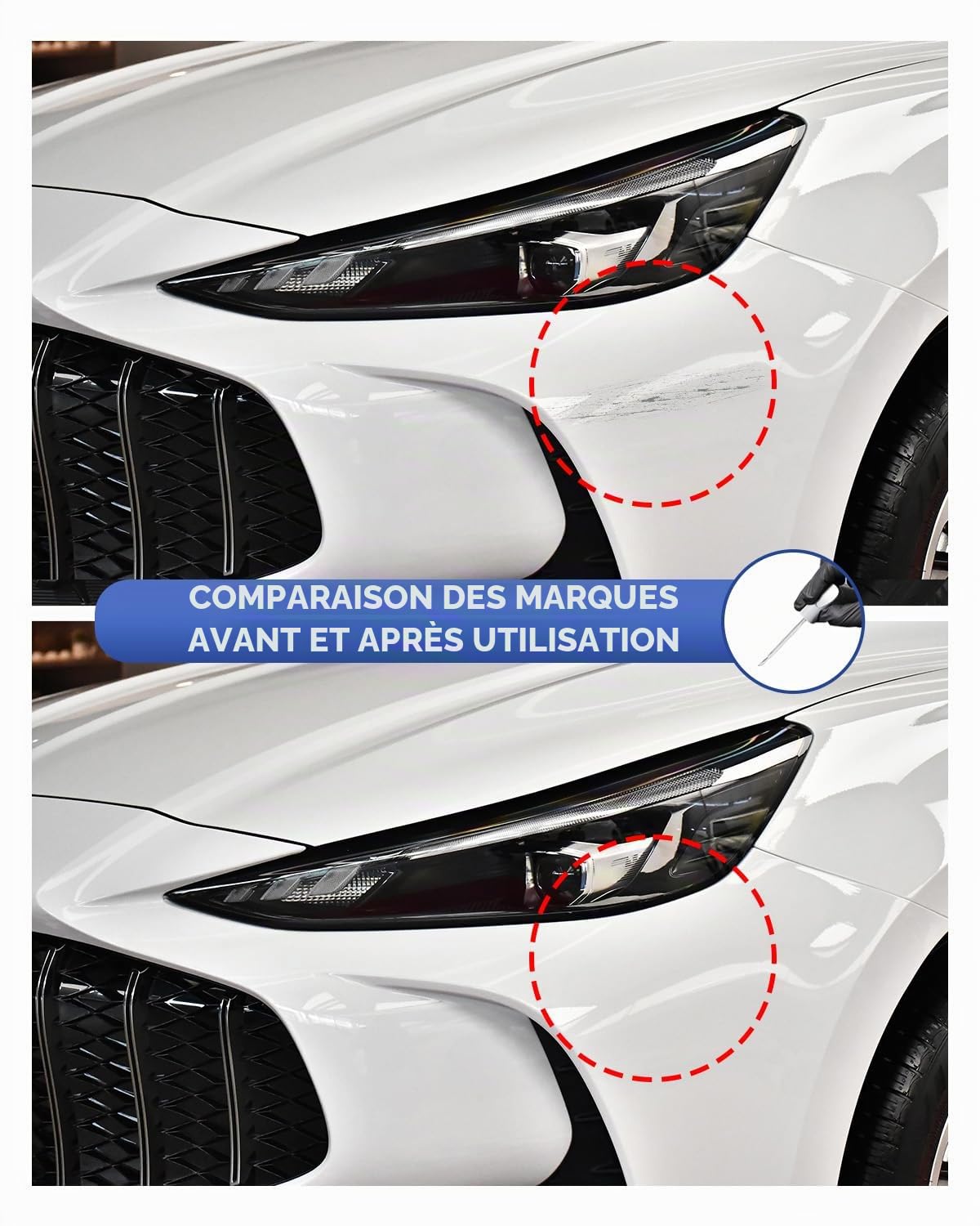 (SSA/SCRWE9704 Argent Métallisé Peinture de retouche pour MG - Correspondance Exacte - Réparation de rayures et éclats