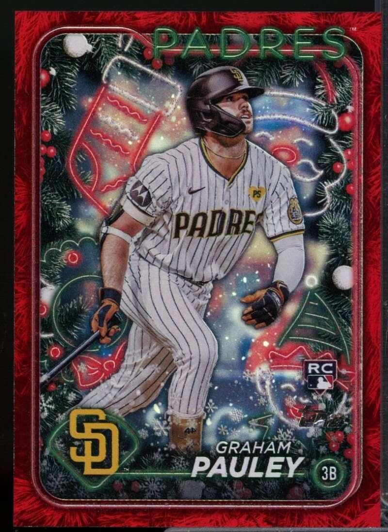 Graham Pauley Rookie /10 Card 2024 Topps Holiday Metallic Tree #H15 - Baseball Slabbed Rookie Cards