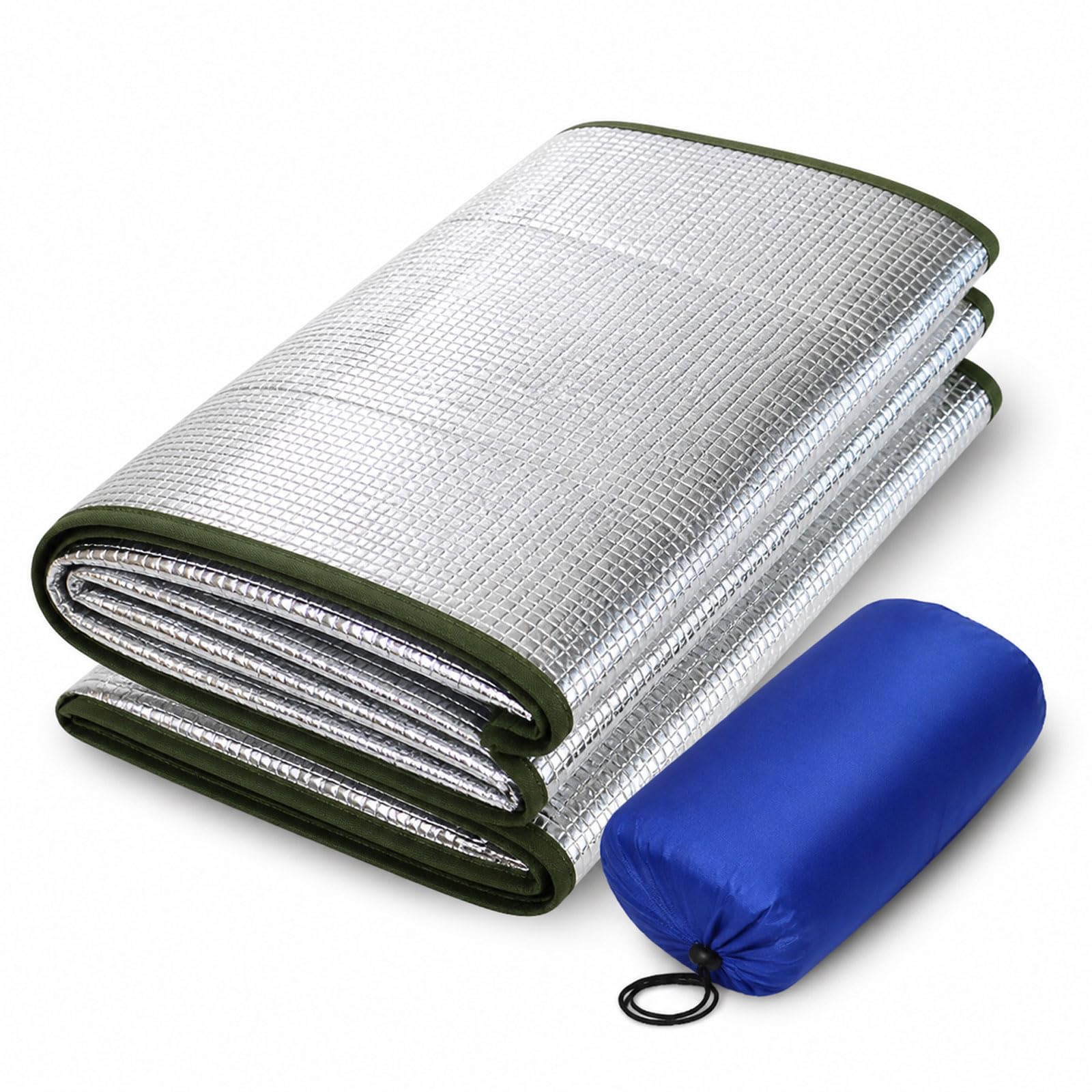 Estera De Camping Térmica Aislante,Esterilla Aislante De Aluminio Esterilla Camping,Mantas de Picnic Impermeable,Esterilla de Dormir Plegable para Camping,para Picnics y Camping
