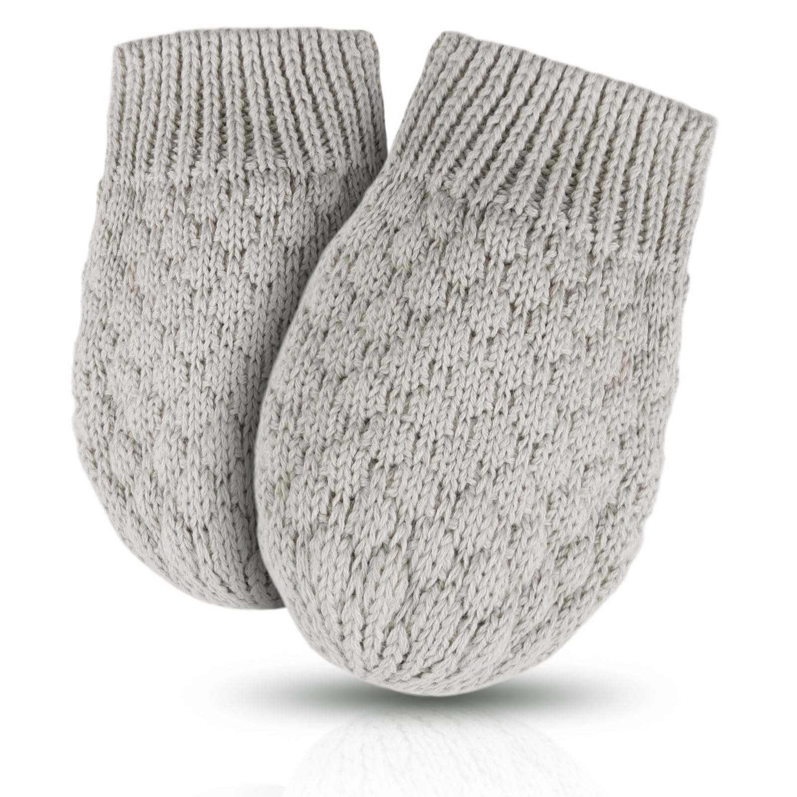 Baby Knit Mittens Toddler Boys Girls Gloves Winter Infant Newborn No Scratch Mitten 0-3 Years