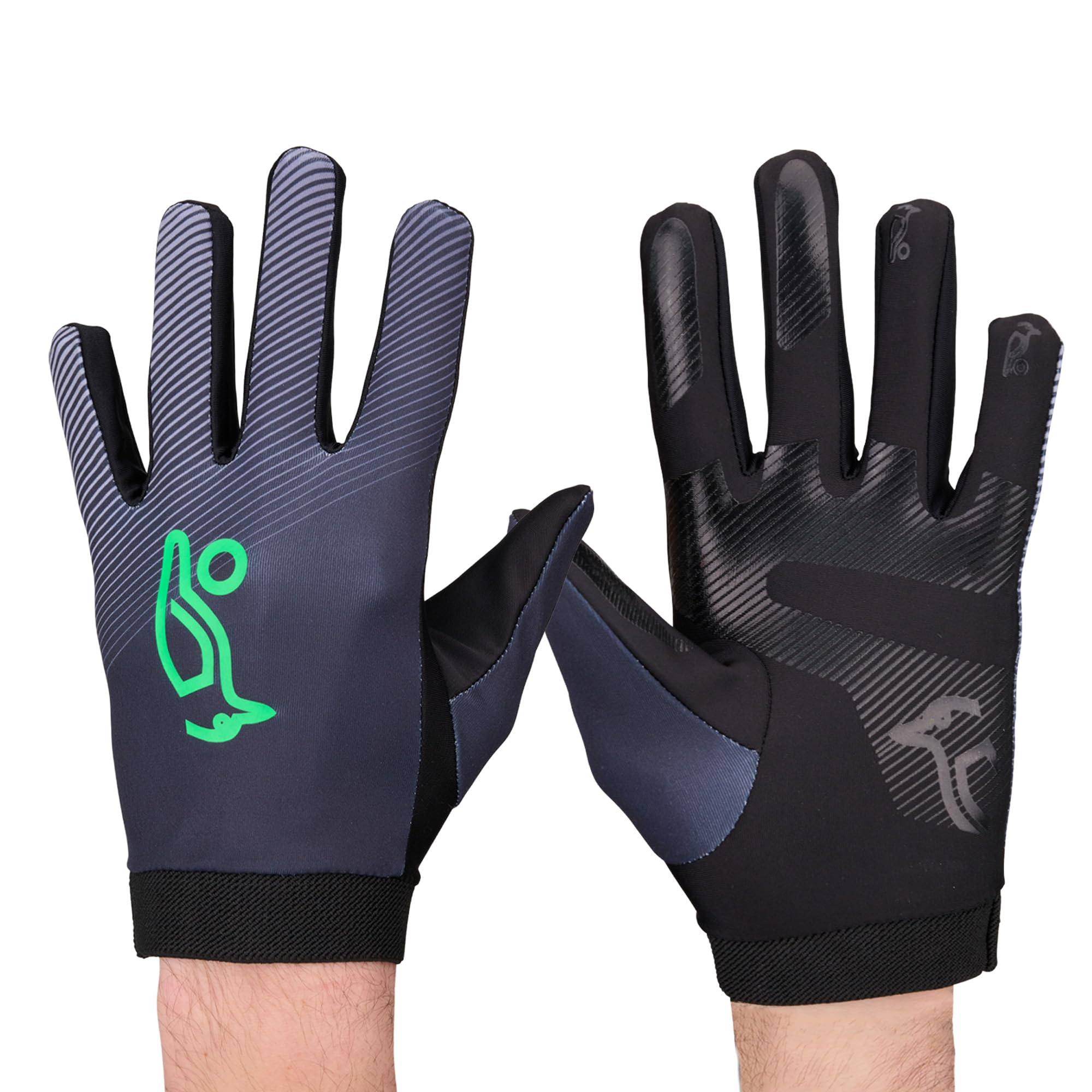 Kookaburra Nitrogen Hockey Gloves – Full-Finger Grip, Lightweight Pair, Black (XS)
