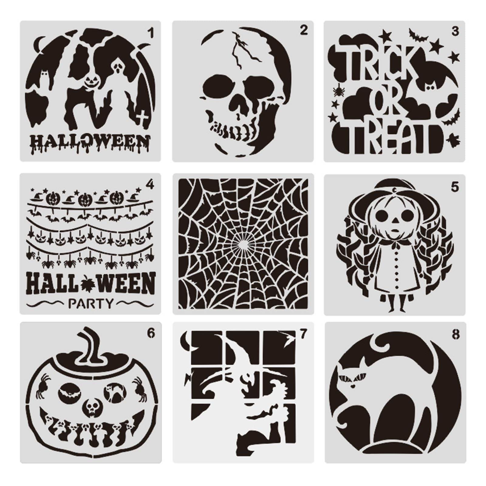 Tsophreniq Halloween Cutting Dies Stencils Scrapbooking Tool and Thin for Cutting Dies for Photo Decorative Scrapbook Halloween