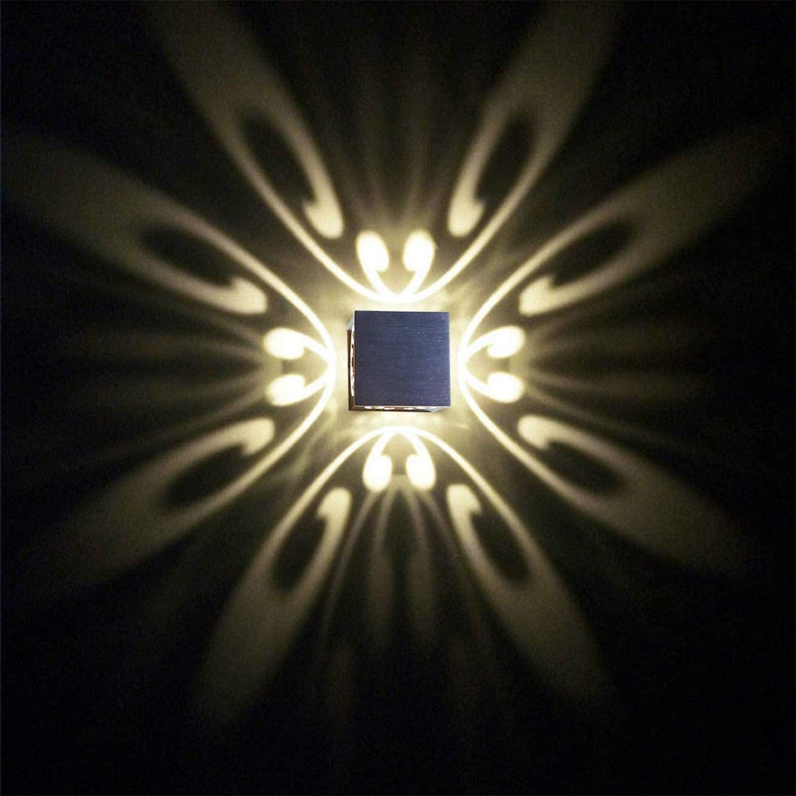 uksunvi 3W Wall Ligh Modern Aluminum Lamp Creative Indoor Lights for Home Energy-Saving Light Light Led Wall Decor Lamp (Warm White 3W)