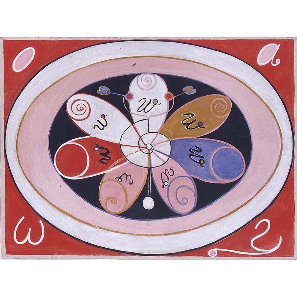 Wee Blue Coo Hilma Af Klint Klint Old Master Painting Art Print Poster Wall Decor 12X16 Inch