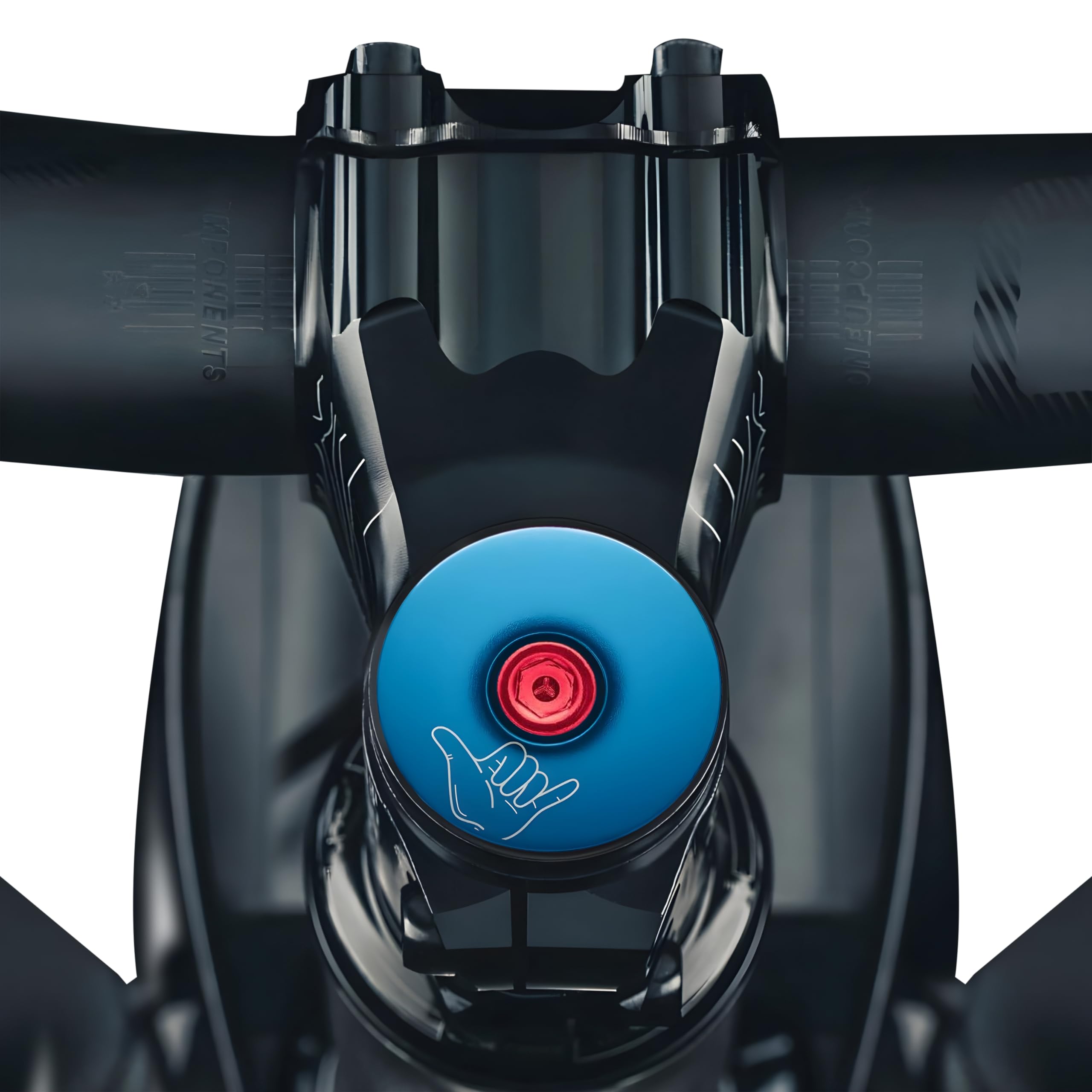 Dispatch Shaka Hang Loose Bicycle Headset Cap - Customize Your Bolt - Personalize Your Ride, Easy Installation & Durable 6061 Aluminum - Lightweight