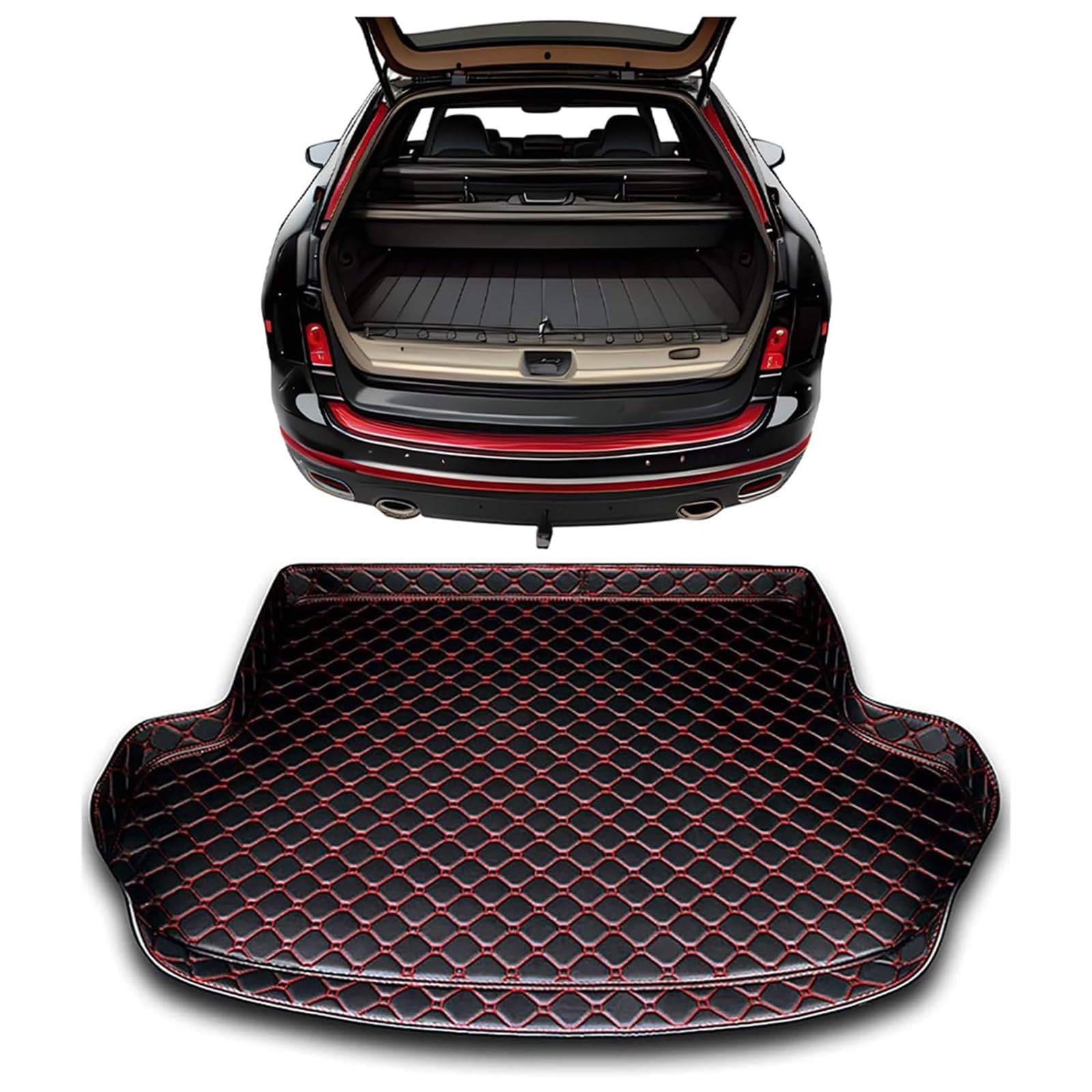 HFFTYU Leather Car Boot Liner for Renault Rafale 2024