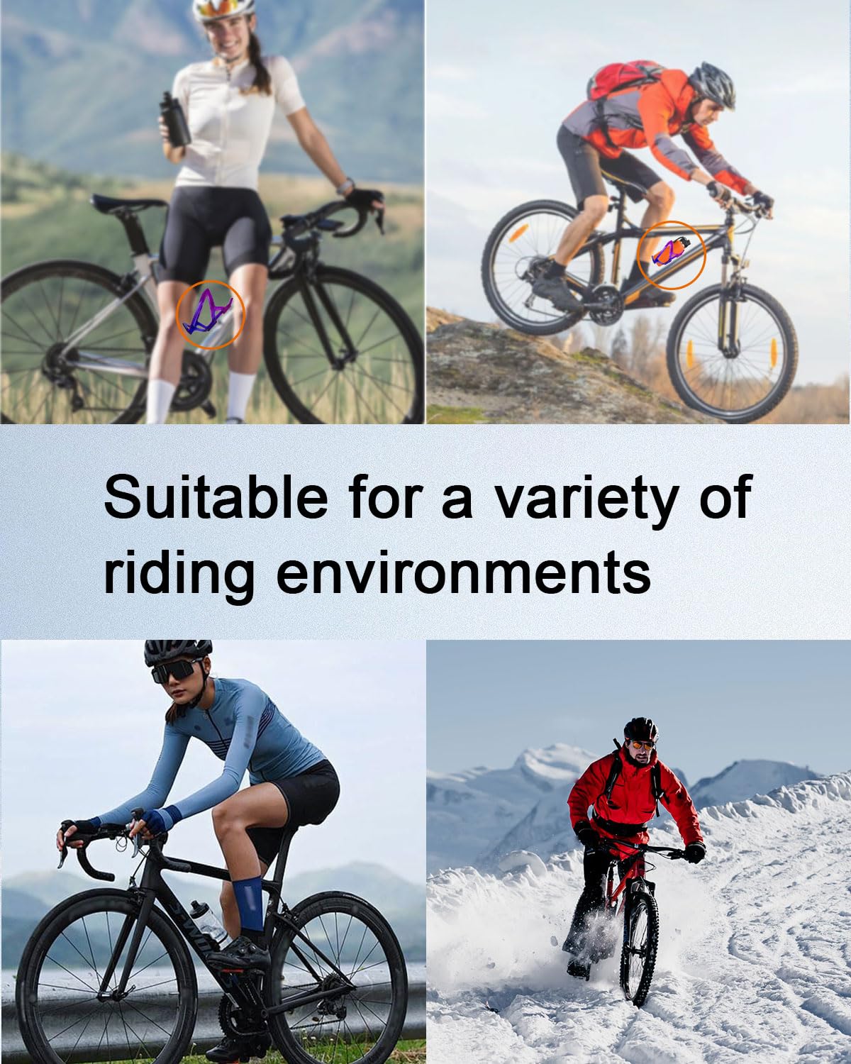 Lot de 2 Porte-Bidons Vélo, Bouteilles Légers Porte-Bidons pour Vélo de Montagne de Route, avec Vis et Clé (Dégradé Bleu-Violet)
