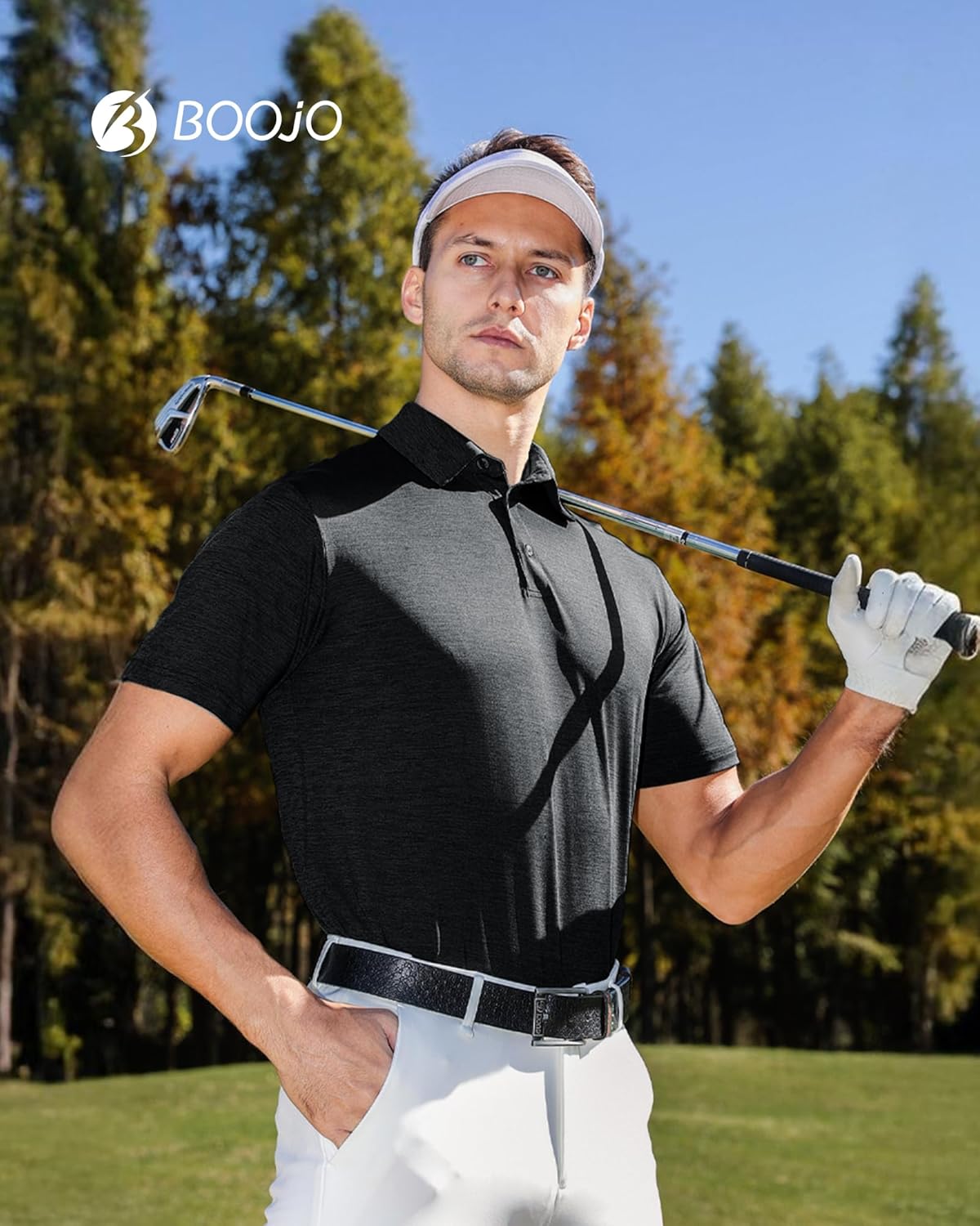 7 Pack Polo Shirts for Men - Quick Dry Moisture Wicking Performance Short Sleeve Mens Golf Shirts for Casual Work - Image 2