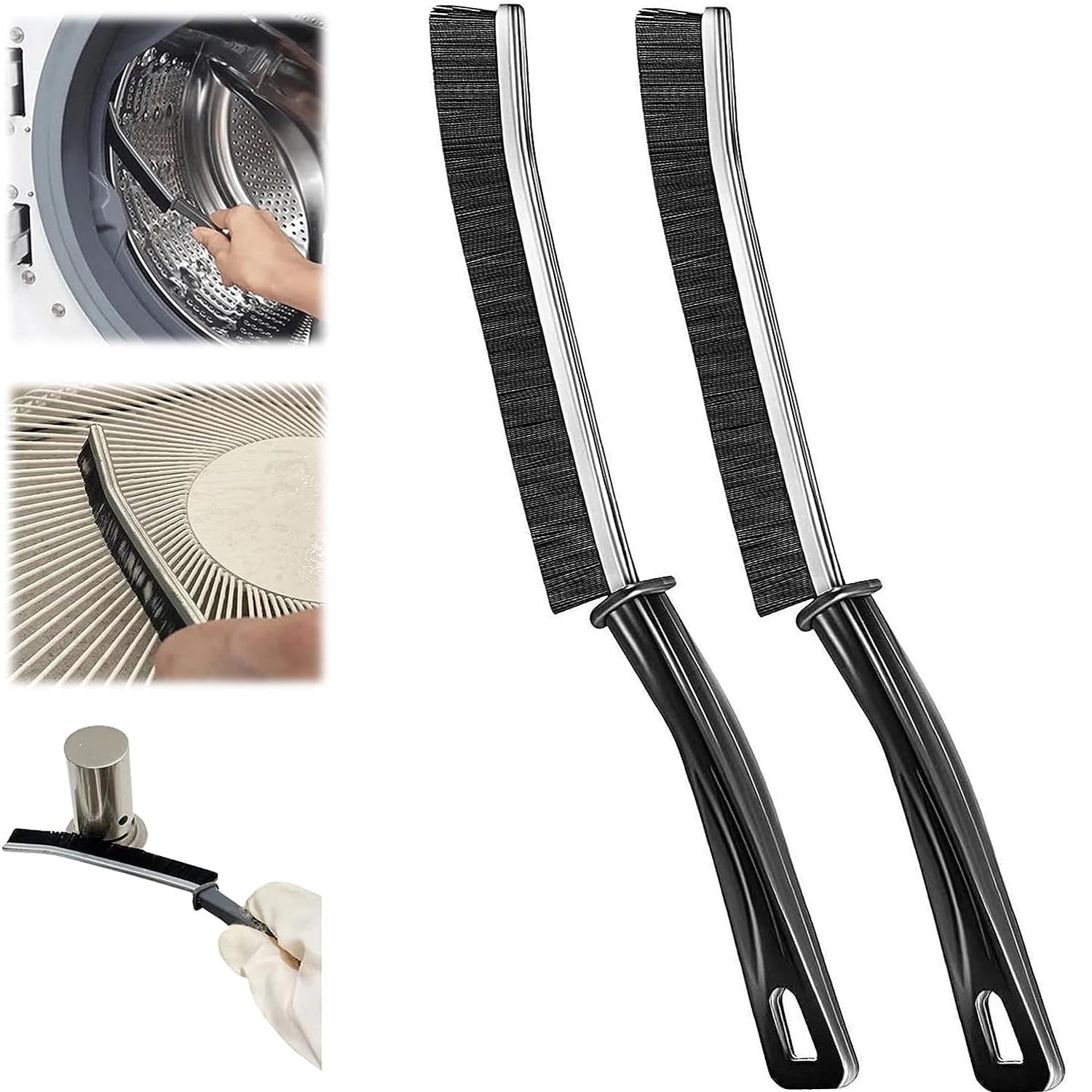 2PCS Cleaning Brush,Groove Gap cleaning brushes Window Door Track,Scrub Brush Bathroom Brush,Detail Cleaner Scrub Brush,groove cleaning brush,Cleaning Brushes for Home Kitchen