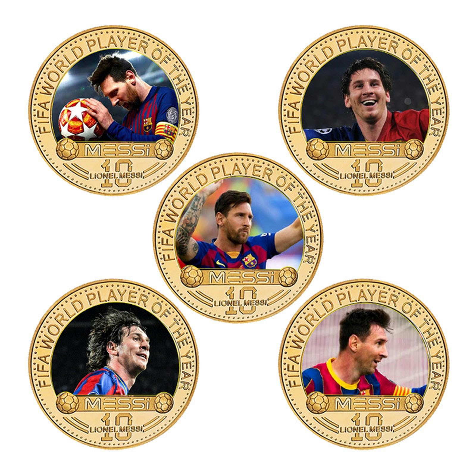 Medalla Conmemorativa Messi Combo Set Coleccionista Moneda Insignia Colección Conmemorativa de Artesanía de Metal Medalla-2