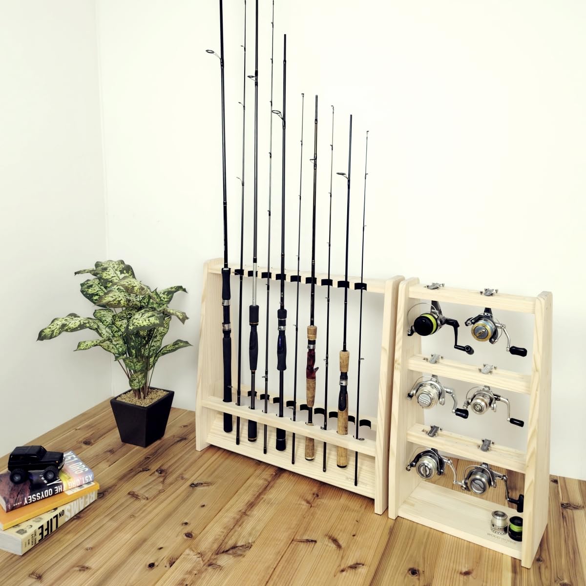 Amazon.co.jp: WOOD WORKS 日本製 リールスタンドBタイプ (Mサイズ【色