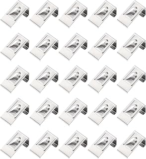 uxcell 20Pcs Spring Turn Clip Hanger, Picture Frame Hangers Back Fasteners, Metal Photo Frame Clips Fixing Hardware for Hanging Paintings Picture Photos Frame, Silver