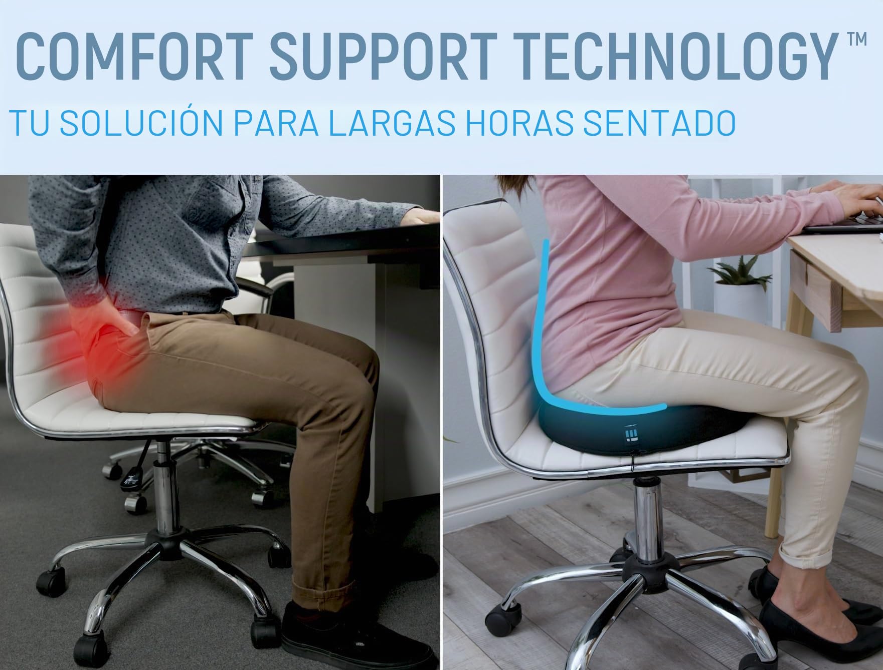 Ergonomic Innovations Cóccix Donut Almohada cojín para hemorroides - sentada de firmeza