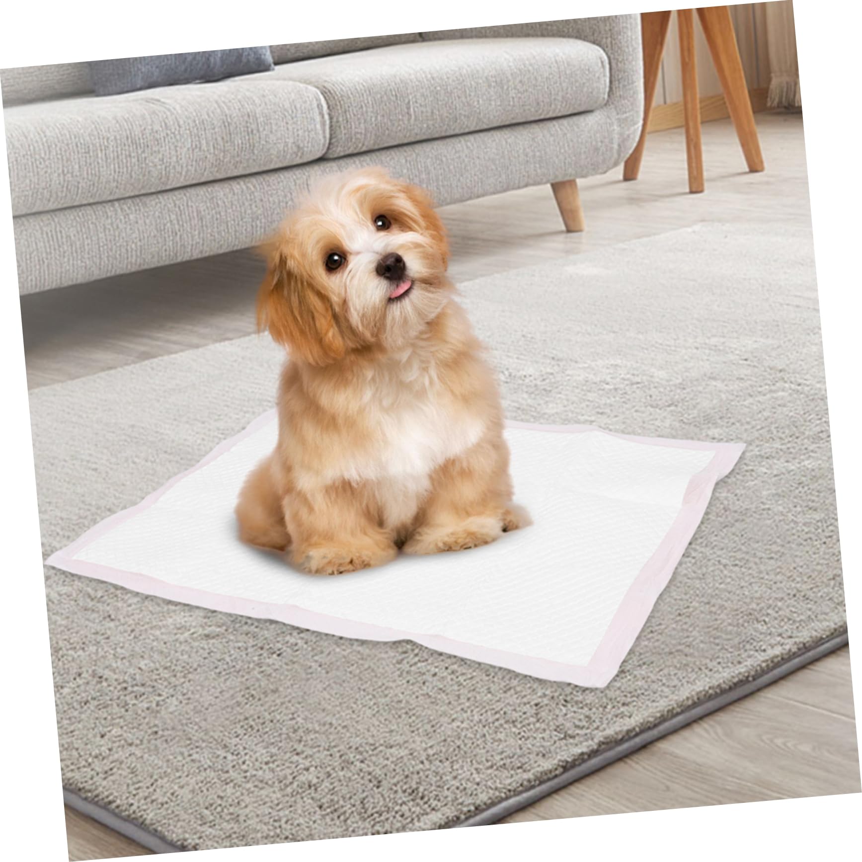 Toddmomy Alèse pour Chien Jetable Super Absorbante 50pcs Épaissie | 45 X 60cm, Rose, pour Lapins et Chiens, Usage en Période D'apprentissage Voyage
