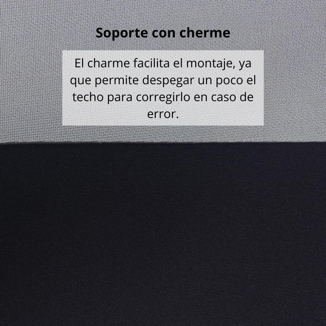 Tela para Tapizar Techo de Coche con Foam y CHARME Negro 3m x 145cm
