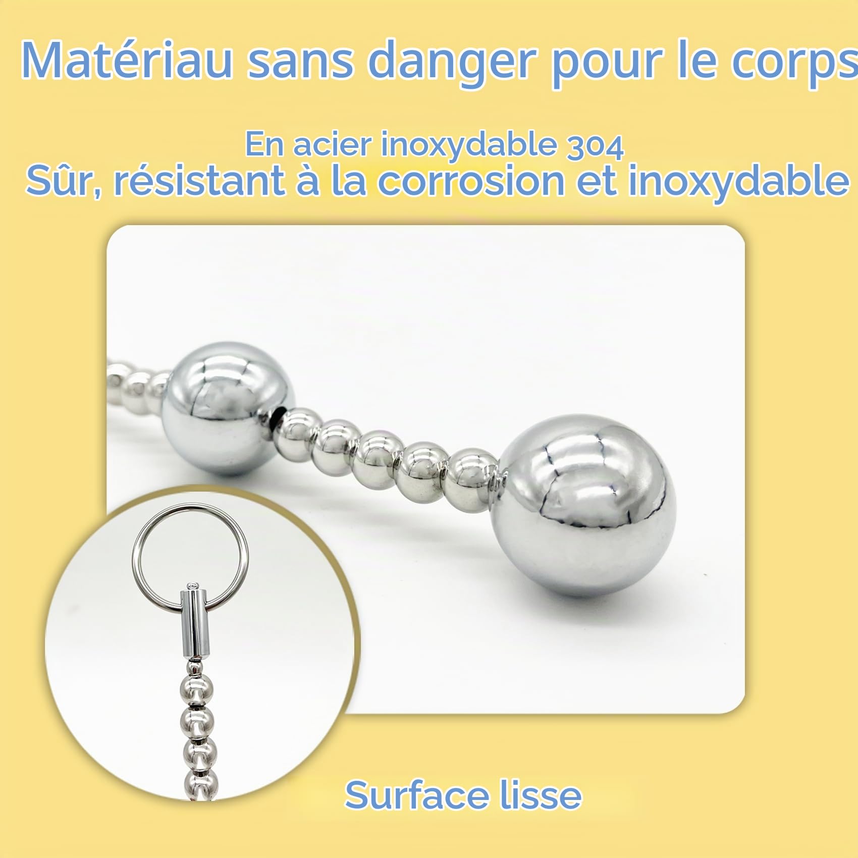 Boules Anales En Acier Inoxydable Boules De Geisha Pour Femmes Perles Anales ChaîNe Anale Avec 5 Hommes Jouets Anaux Plug Anal Anal Plugs Masturbateur Sextoys Hommes