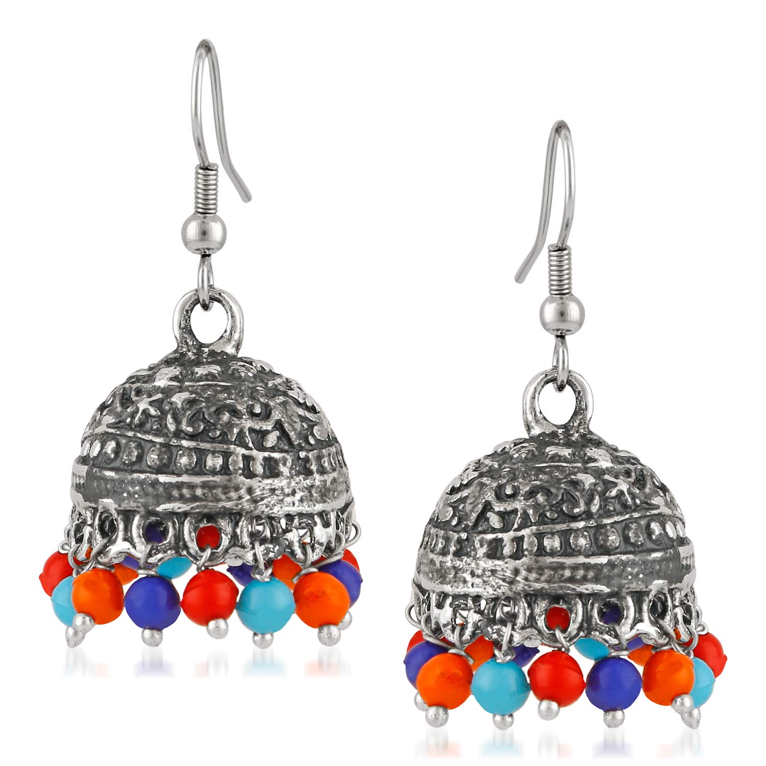 See full amazon price history chart for Mahi Oxidised Rhodium Plated Traditional Jhumki Earrings with multicolour Beads for women ER1109470RMul Mahi Oxidised Rhodium Plated Traditional Jhumki Earrings with multicolour Beads for women ER1109470RMul (B07J1TVMZH) Amazon Price History, Amazon Price Tracker