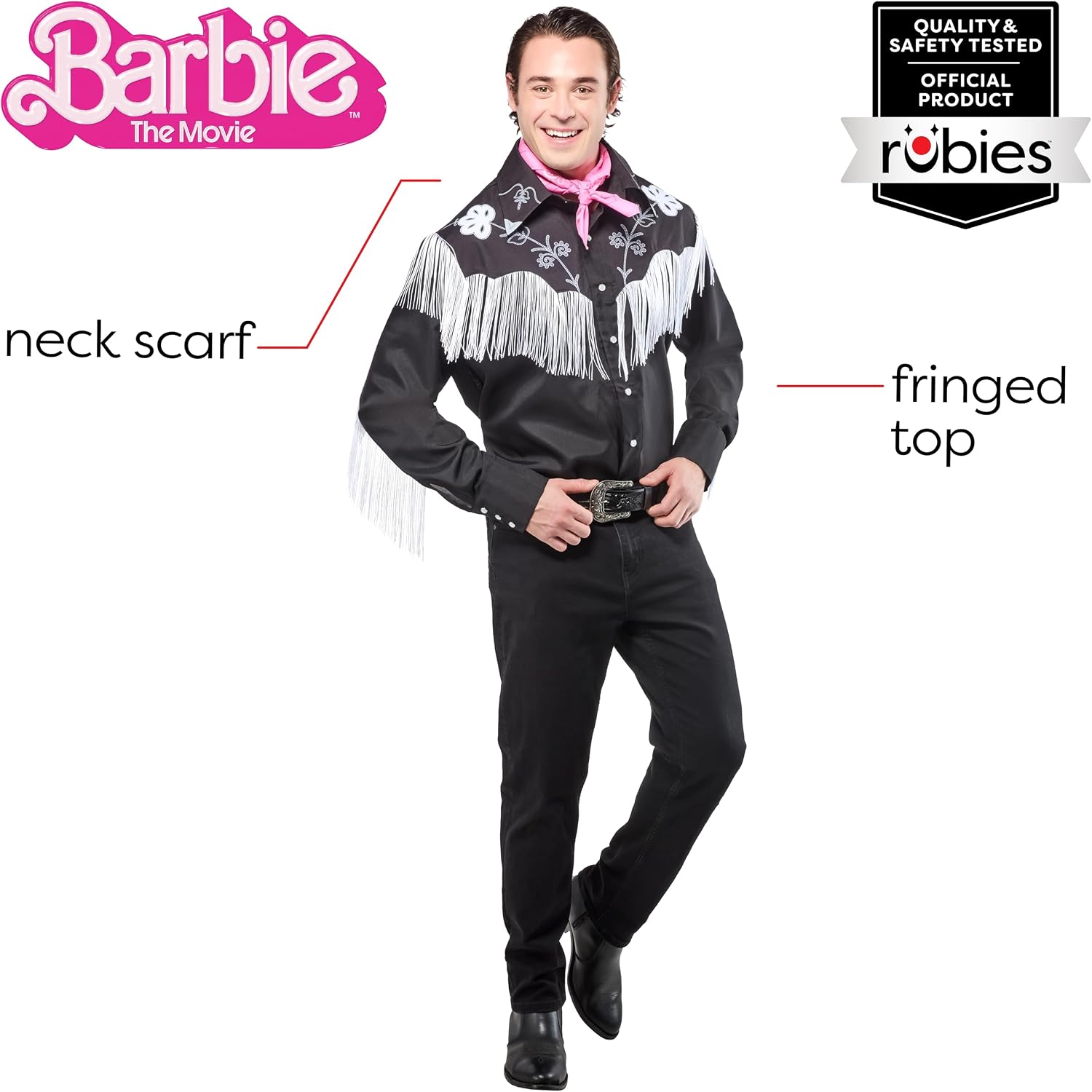 Rubies Mens Western Ken Adult Costume Top