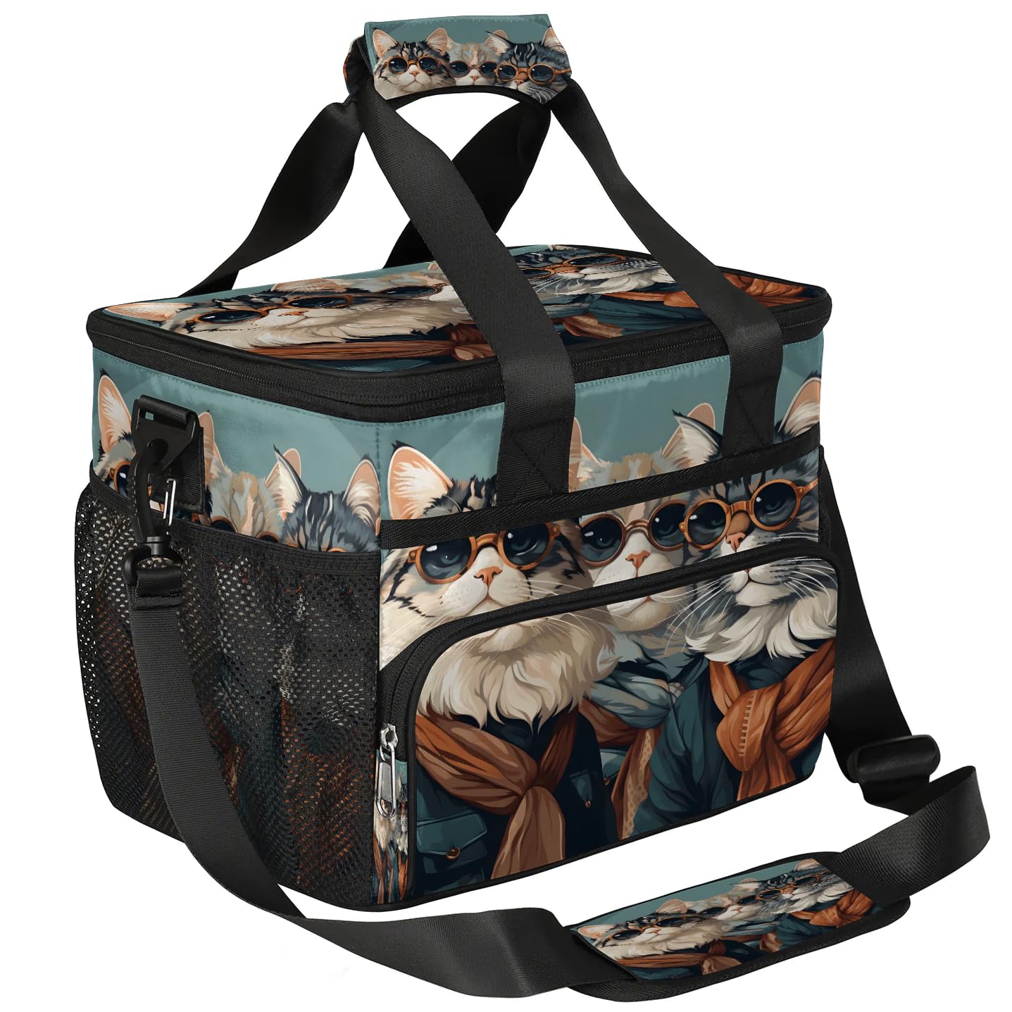 Lunch Box for Men Heavy Duty Insulated Lunch Bag for Women Cool Cat Lunchbox for Adults Lunch Cooler
