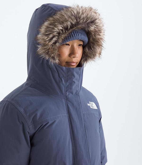 The North Face Girls' Arctic Parka | Waterproof Winter Jacket with Recycled Down Insulation, Adjustable Hood with Faux-Fur Trim, Twilight Galaxy, XX-Large by The North Face - Image 3