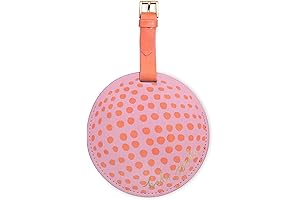 Kate Spade New York Round Vegan Leather Luggage Tag: The Perfect Companion for Your Travels