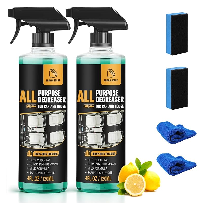 Desengordurante Multiuso rexibuz para Carro e Casa, Spray Líquido com 120 mL, Pacote com 2